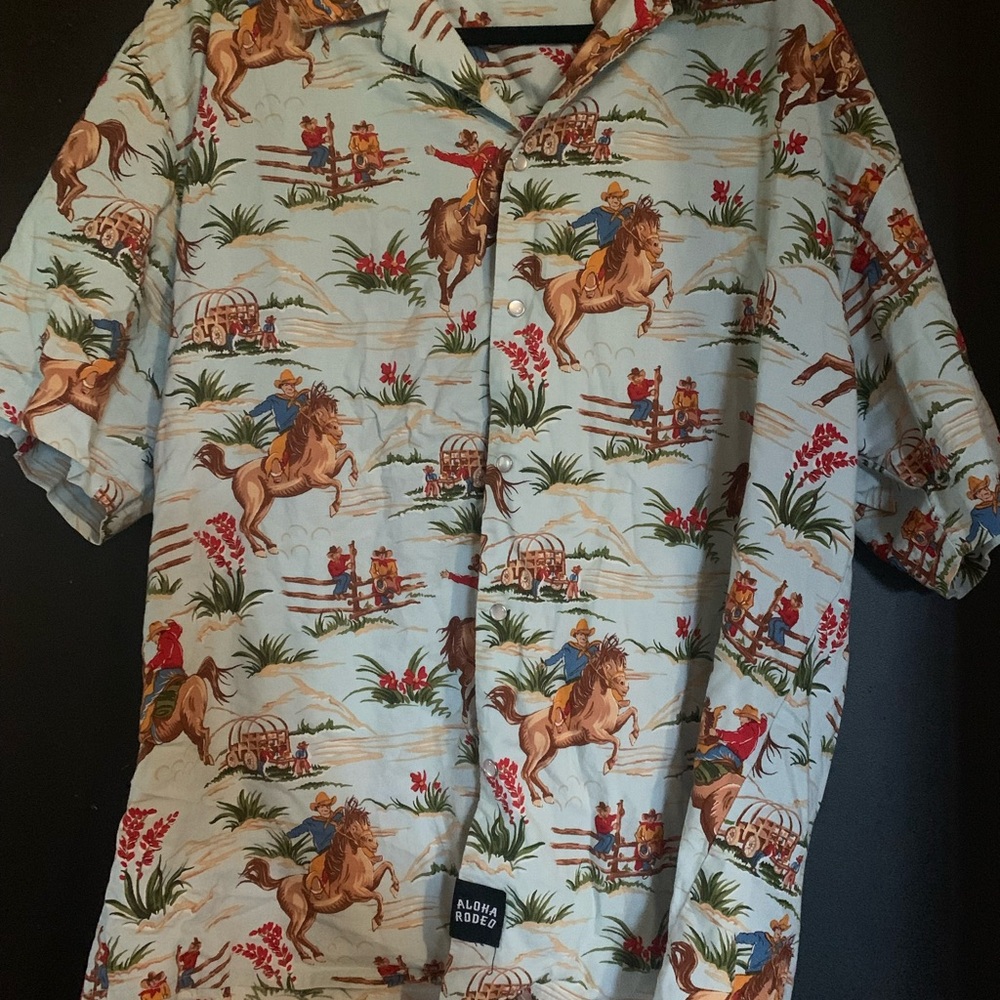 Button down rodeo dress shirt